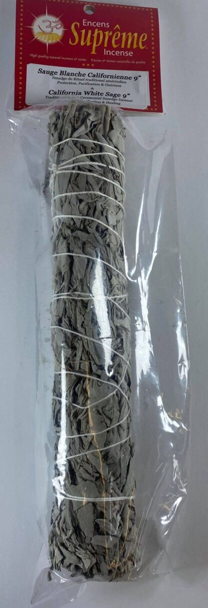 Bâton sauge blanche 9"