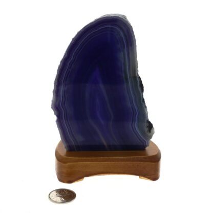lampe agate mauve