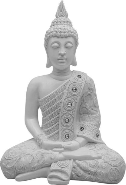 bouddha blanc meditation