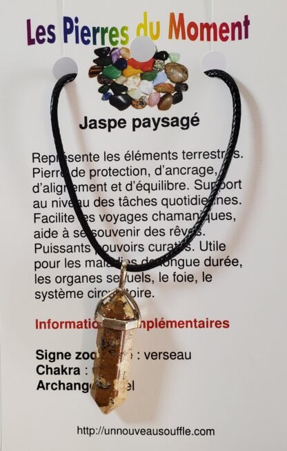 collier jaspe paysage