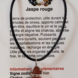 collier jaspe rouge