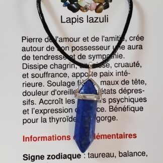collier lapis lazuli