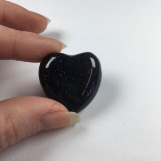 Cœur 30mm - Goldstone bleue