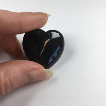 Cœur 30mm - Obsidienne noire