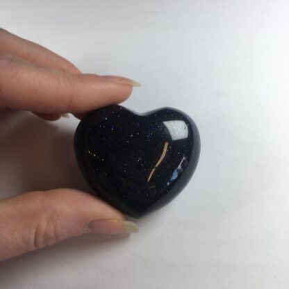 Cœur 45mm Goldstone bleue