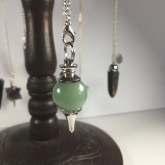 pendule aventurine - boule avec pointe