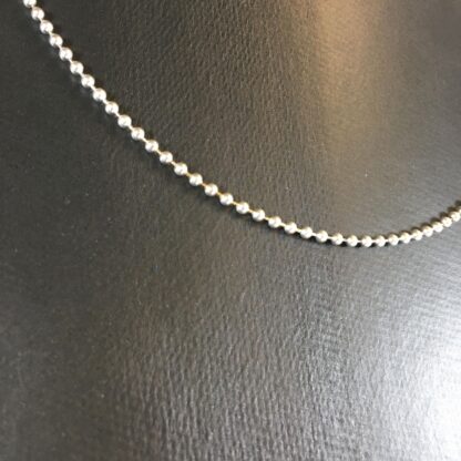 chaine argent bille 18"