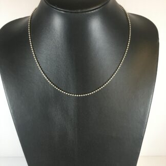chaine argent bille 18"