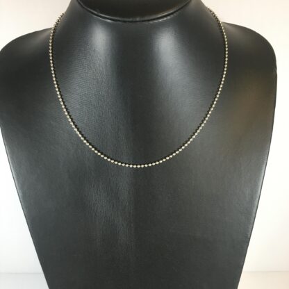 chaine argent bille 18"