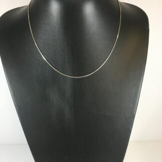 chaine argent cubique 18"