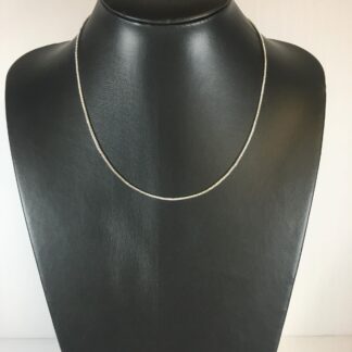 chaine argent cubique 18"