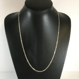 chaine argent fantaisie 24"
