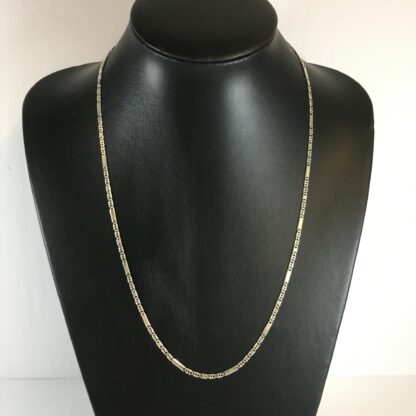 chaine argent fantaisie 24"