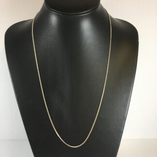 chaine argent simple maille 24"