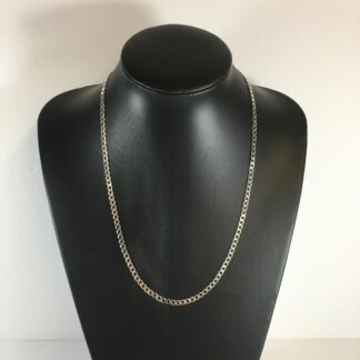 chaine argent simple maille 22"