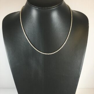chaine argent torsade 18"