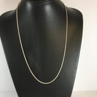 chaine argent torsade 24"