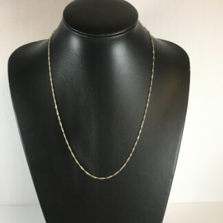 chaine argent tournée 24"