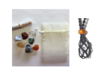 Pochette chakras avec filet