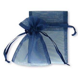 pochette organza - bleu royal