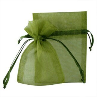 pochette organza - kaki