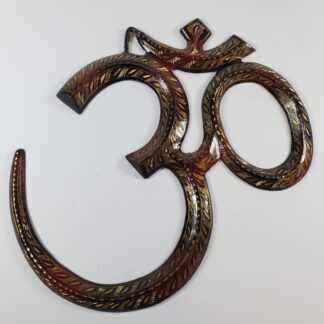 Om mural 3D rouge et noir 7"