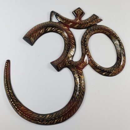 Om mural 3D rouge et noir 7"