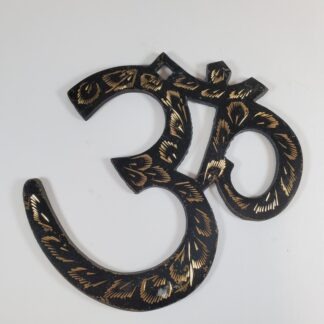 Om mural noir gravé 5"