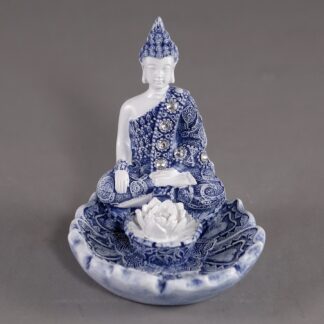 Bouddha bleu sur lotus
