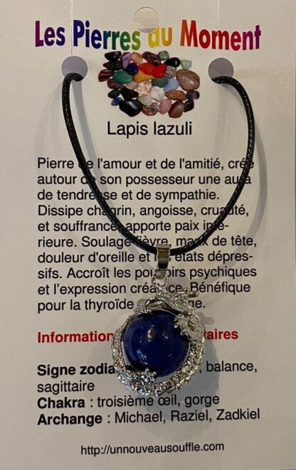 Collier dragon - lapis lazuli