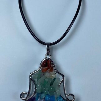 Collier yoga avec pierres des chakras