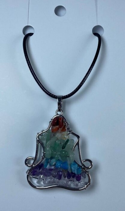 Collier yoga avec pierres des chakras