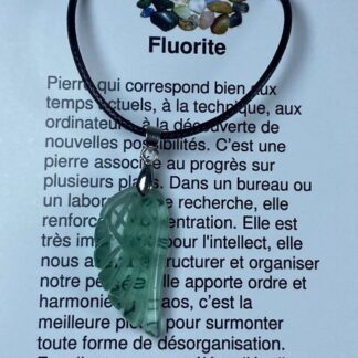 Collier aile d'ange - fluorite