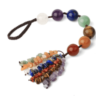 Pendentif rétroviseur chakras - bille