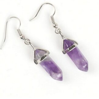 boucles d'oreilles améthyste