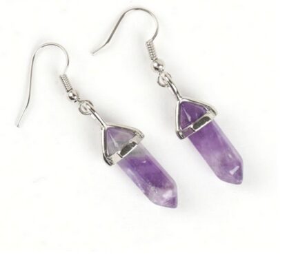 boucles d'oreilles améthyste