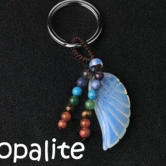 porte-clés aile d'ange opalite