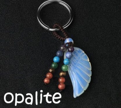 porte-clés aile d'ange opalite