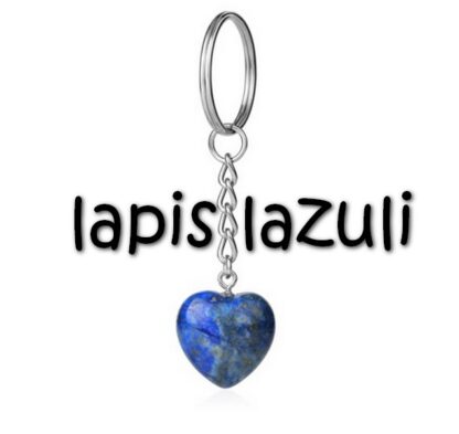 porte-clés cœur lapis lazuli