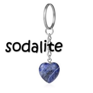 porte-clés cœur sodalite