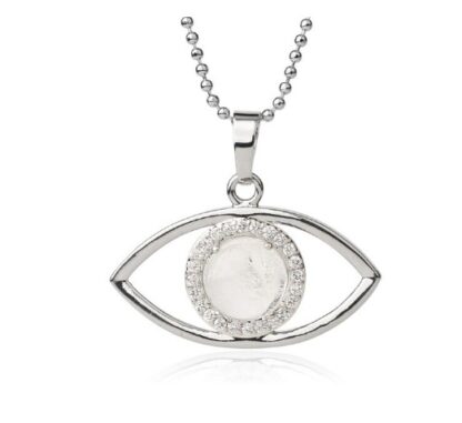 Collier œil de protection - quartz clair