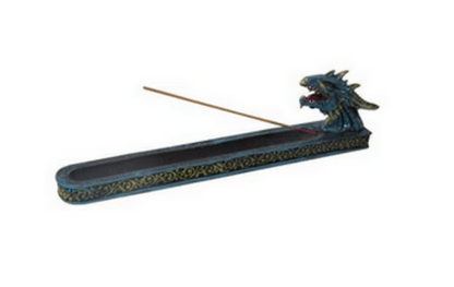 Encensoir tête dragon - bleu
