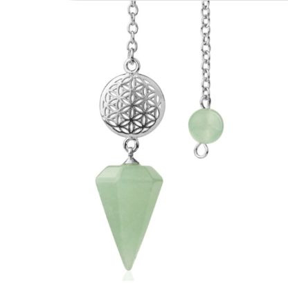 pendule fleur de vie - aventurine
