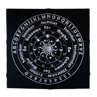 tapis noir pour pendule
