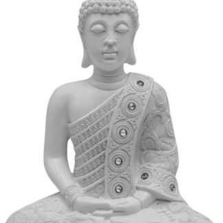 bouddha blanc meditation