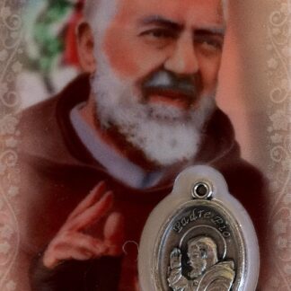 Carte médaille Père Pio