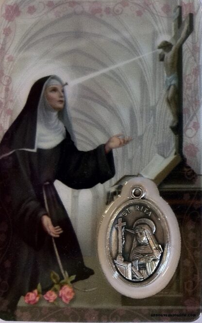 Carte médaille Sainte-Rita