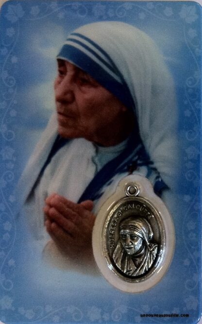Carte médaille Mère Teresa