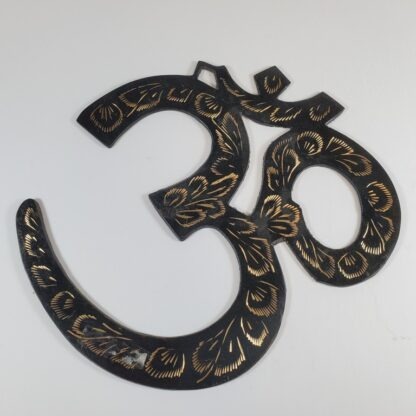 Om mural noir gravé 7"