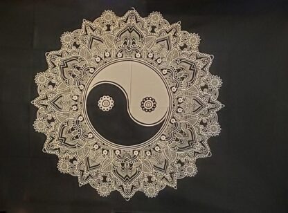 Tapisserie murale - yin yang noire